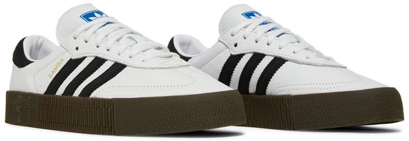 Adidas Sambarose White Black Gum Womens Spor Ayakkabı - Resim 8