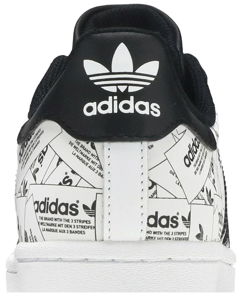 Adidas Superstar Label Collage Spor Ayakkabı - Resim 7