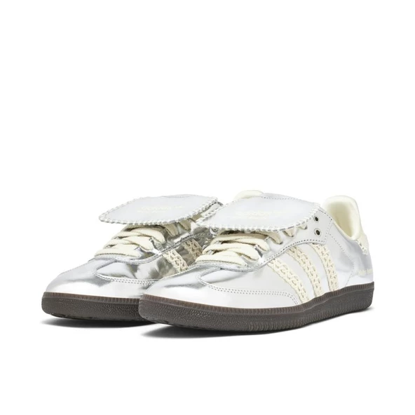 Adidas Samba x Wales Bonner Silver Spor Ayakkabı - Resim 4