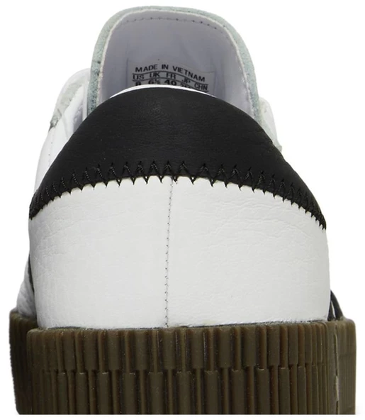 Adidas Sambarose White Black Gum Womens Spor Ayakkabı - Resim 7