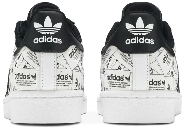 Adidas Superstar Label Collage Spor Ayakkabı - Resim 6