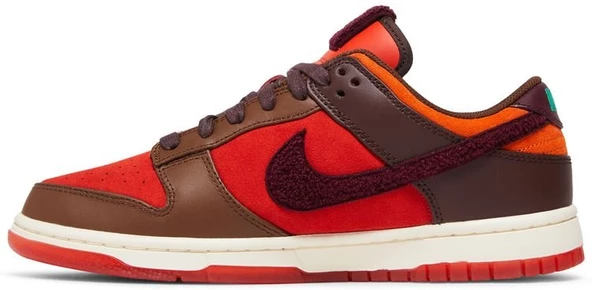Nike Dunk Low Retro PRM Year of the Rabbit Brown Orange Kadın Spor Ayakkabı - Resim 3