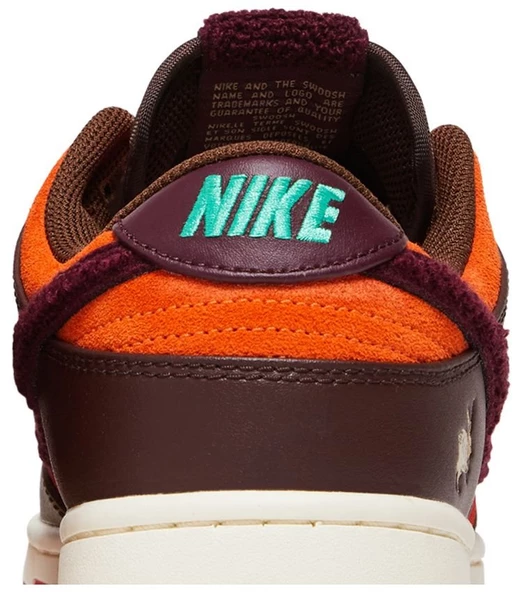 Nike Dunk Low Retro PRM Year of the Rabbit Brown Orange Kadın Spor Ayakkabı - Resim 7