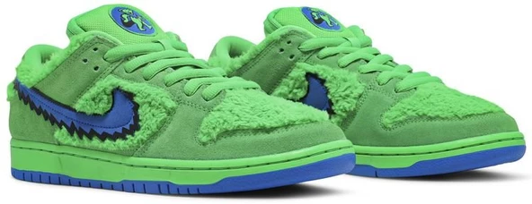 Nike Grateful Dead x Dunk Low SB Green Bear Spor Ayakkabı - Resim 8