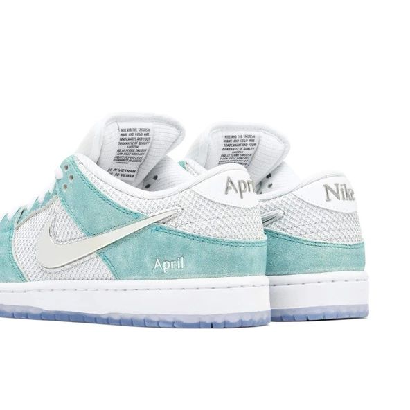 Nike SB Dunk Low x April Skateboards Teal Spor Ayakkabı - 4