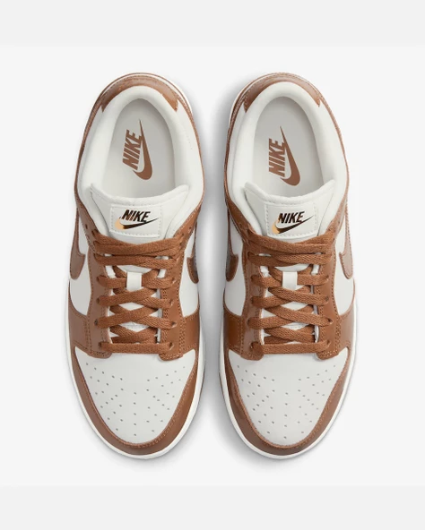 Nike Dunk Low LX Ale Brown Ostrich Kadın Spor Ayakkabı - Resim 3