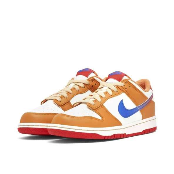 Nike Dunk Low Orange Blue Kadın Spor Ayakkabı - 4
