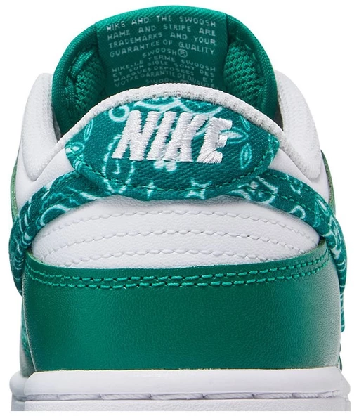 Nike Dunk Low Green Paisley Spor Ayakkabı - 7
