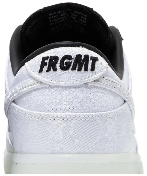 Nike Dunk Low x CLOT x Fragment Black White Spor Ayakkabı - Resim 7