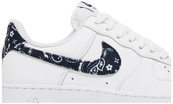 Nike Air Force 1 Low 07 Essential White Black Paisley Spor Ayakkabı - Resim 2