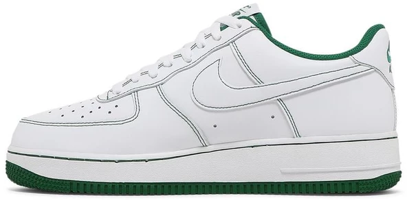 Nike Air Force 1 Low Contrast Stitch White Pine Green Spor Ayakkabı - Resim 3