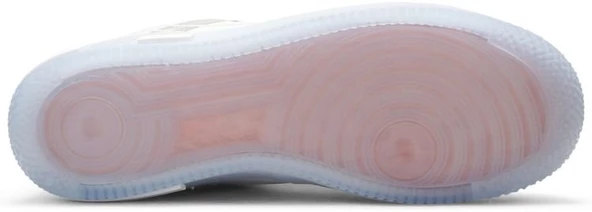 Nike Air Force 1 React QS White Light Bone Spor Ayakkabı - Resim 4