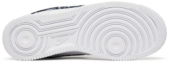 Nike Air Force 1 Low 07 Essential White Black Paisley Spor Ayakkabı - Resim 4