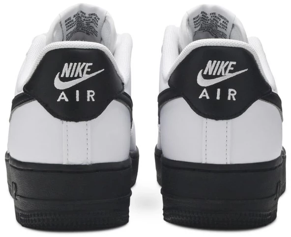 Nike Air Force 1 Low White Black Sole Spor Ayakkabı - Resim 6