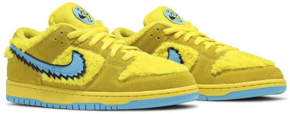 Nike Grateful Dead x Dunk Low SB Yellow Bear Spor Ayakkabı - Resim 8