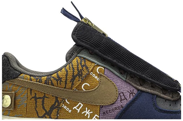 Nike Air Force 1 Low Travis Scott Cactus Jack Spor Ayakkabı - Resim 2