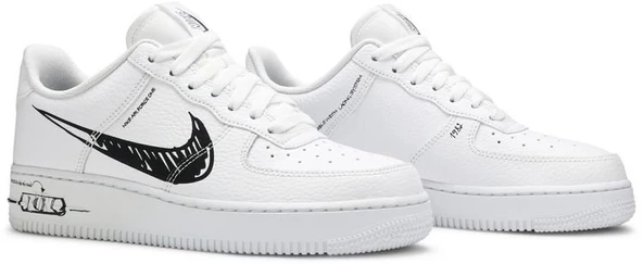 Nike Air Force 1 Low Sketch White Spor Ayakkabı - Resim 8