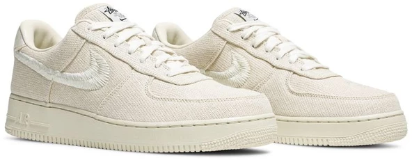 Nike Stussy x Air Force 1 Low Fossil Stone Spor Ayakkabı - Resim 8