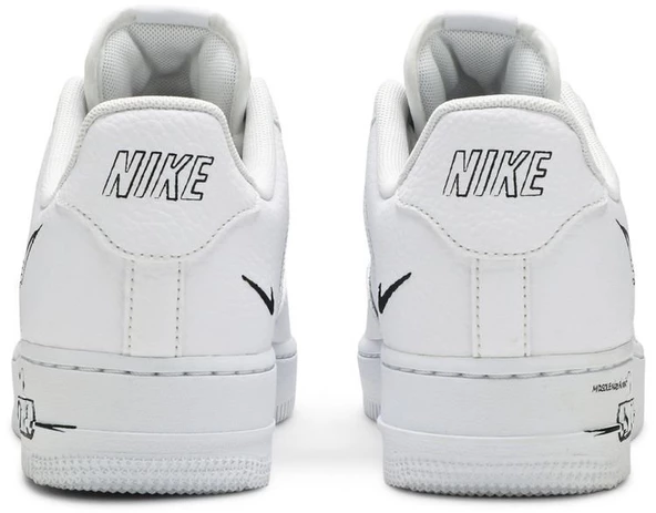 Nike Air Force 1 Low Sketch White Spor Ayakkabı - Resim 6