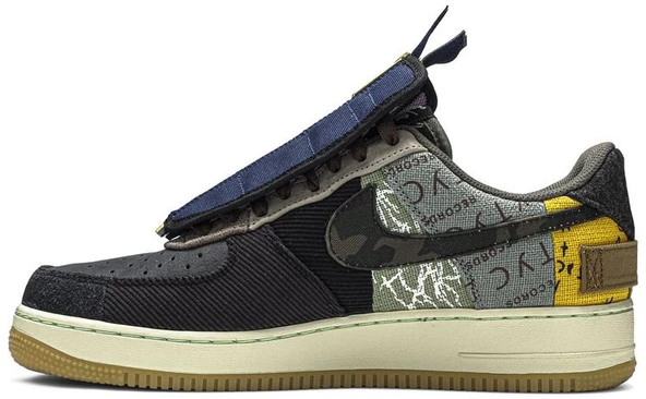 Nike Air Force 1 Low Travis Scott Cactus Jack Spor Ayakkabı - Resim 3