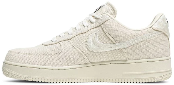 Nike Stussy x Air Force 1 Low Fossil Stone Spor Ayakkabı - Resim 3