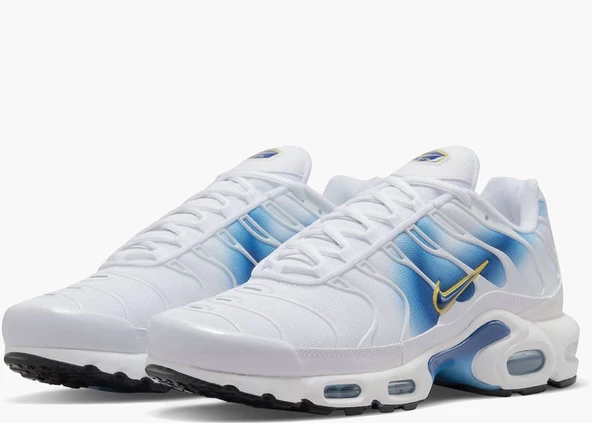 Nike Air Max Plus Spray Paint Swoosh White Blue Spor Ayakkabı - Resim 2