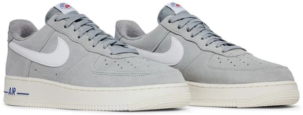Nike Air Force 1 Low Light Smoke Grey White Sail Hyper Royal Spor Ayakkabı - Resim 7