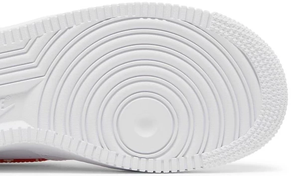 Nike Air Force 1 Low 07 Essential White Rush Orange Paisley Spor Ayakkabı - Resim 5