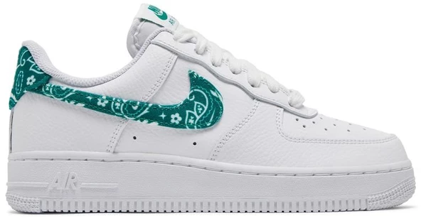 Nike Air Force 1 Low 07 Essential White Green Paisley Spor Ayakkabı