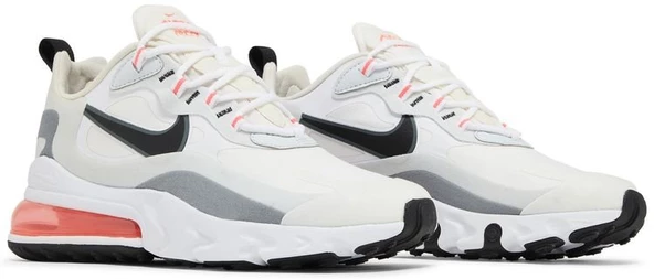 Nike Air Max 270 React White Crimson Black Spor Ayakkabı - Resim 8