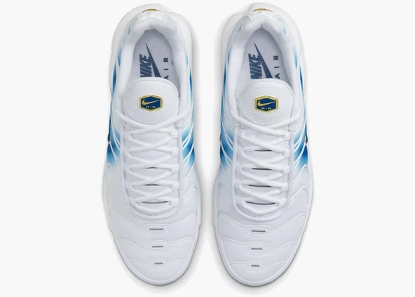 Nike Air Max Plus Spray Paint Swoosh White Blue Spor Ayakkabı - Resim 3