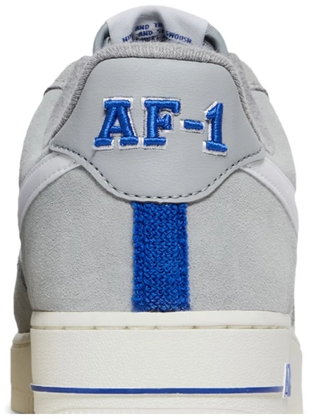 Nike Air Force 1 Low Light Smoke Grey White Sail Hyper Royal Spor Ayakkabı - Resim 8