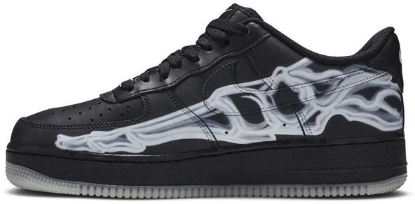 Nike Air Force 1 07 Skeleton QS Black Spor Ayakkabı - Resim 3