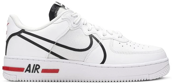 Nike Air Force 1 React White-Black DMSX Spor Ayakkabı
