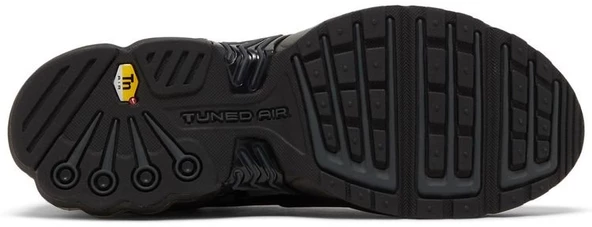 Nike Air Max Plus 3 Tuned Leather Triple Black Spor Ayakkabı - 3