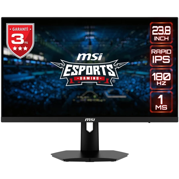 MSI 23.8 G244F E2 1920x1080 (FHD) 16:9 FLAT RAPID IPS 180HZ 1MS FREESYNC PREMIUM GAMING MONITOR