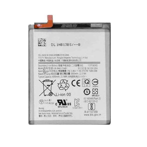 Samsung Galaxy M31S M317F Uyumlu İthal Pil