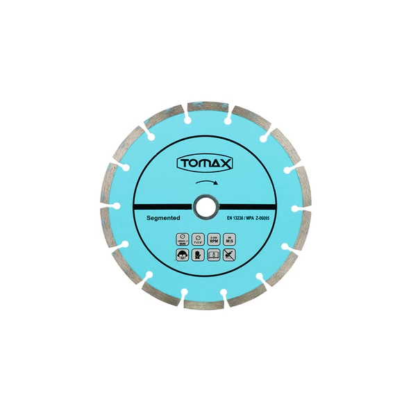 Tomax Segmentli Elmas Beton Kesici Disk - 115x2,0x22 - 2