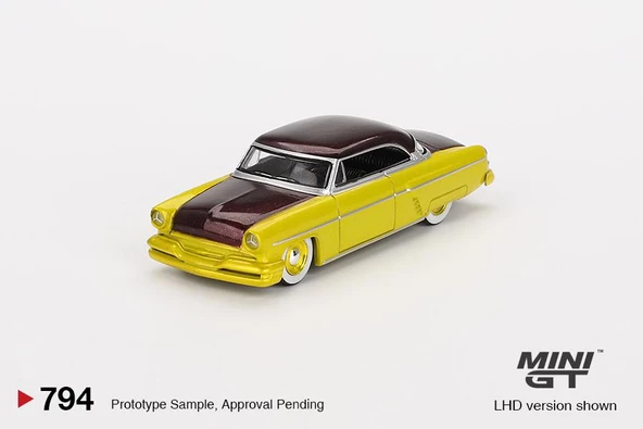 Mini GT Lincoln Capri Hot Rod 1954 Lime Yellow 794 - 2