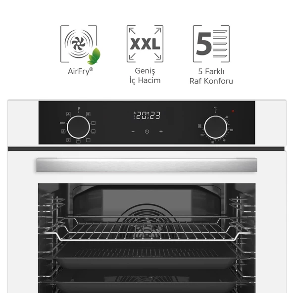 Simfer 8216 Airfry Plus, Siyah Cam Dijital,10 Fonk - 2