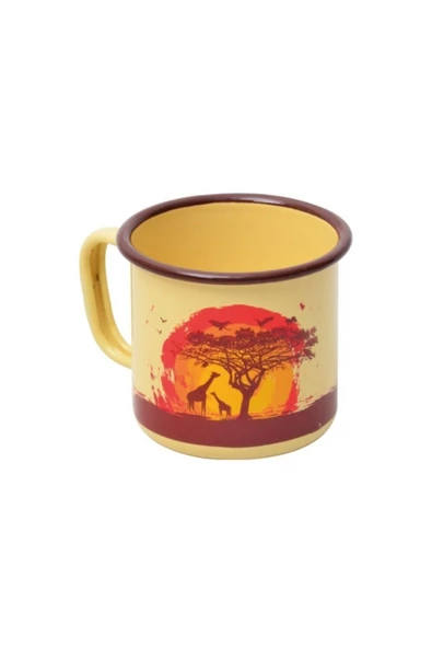 Campout Emaye Kupa Bardak Krem