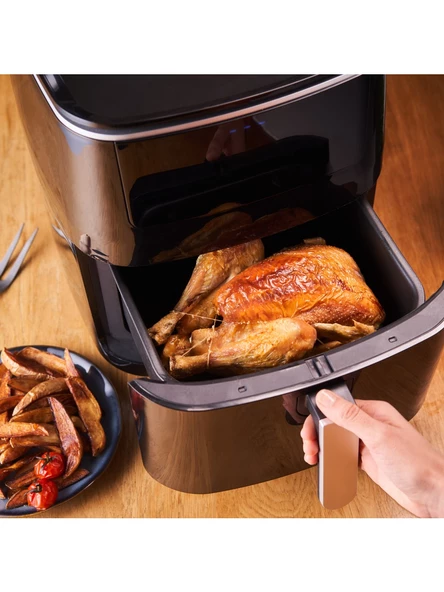 (TEŞHİR ÜRÜNÜ) Tefal FW2018 Easy Fry & Grill & Steam+ Yağsız Fritöz Airfryer 6,5 Litre Kapasite Hava ile Kızartma & Izgara & Buharlı Pişirme - 2