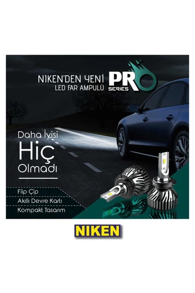 Niken Pro Led Xenon H7-H4-H11-Hb3-9005-Hb4-9006-H10-H15-H27-H3 Evo H1 361430095 - 2