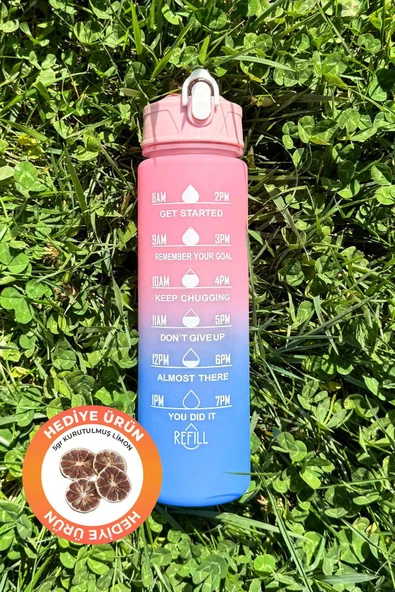 Motivasyonel Su Matarası Su Şişesi Suluk 900 ml Tritan Spor Salonu Su Şişesi Bpa Içermez Suluk - 5