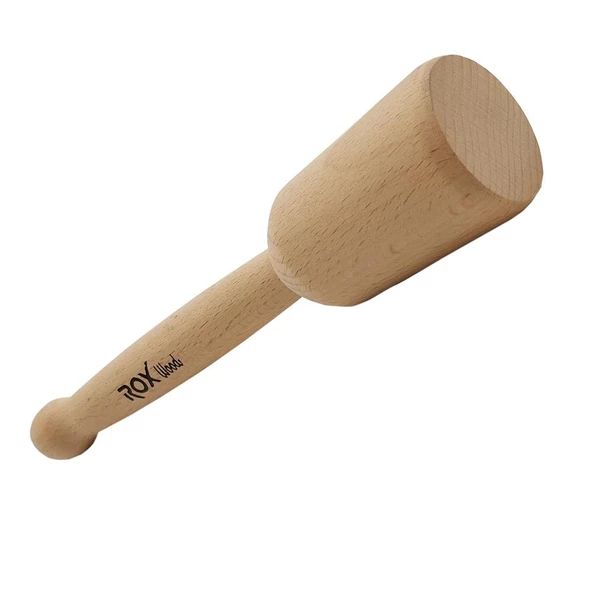 ROX Wood 99012B Dikey Silindir Ahşap Tokmak 230x55mm