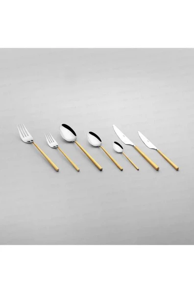 Nehir Gloria Altın 84 Parça Kutulu Çatal Kaşık Takımı - 3