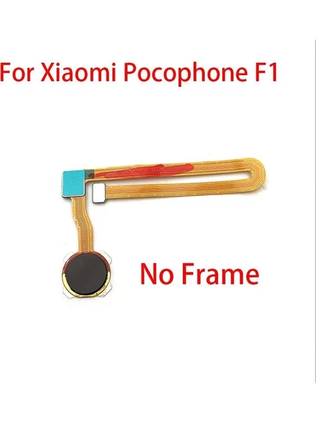 Xiaomi Mi Poco F1 Mi Pocophone F1 Parmak Izi Tarayıcı Dokunmatik Sensör Ana Düğme Flex Kablo + Kamera Çerçevesi - Resim 5