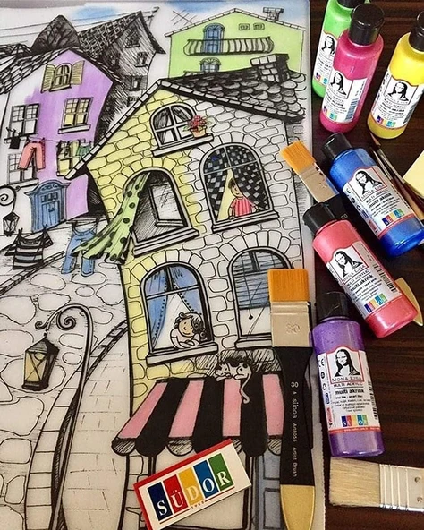 Südor Akrilik Boya Set 6 Renk 70 Ml Sd1006 - 6