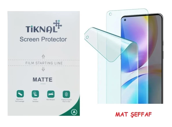 Xiaomi Mİ 12T - Tiknal Esnek MAT Nano Ekran Koruyucu