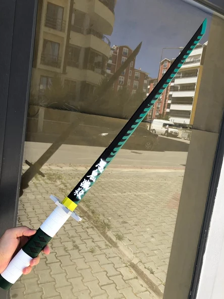 Sanemi Shinazugava's Katana Sword Kılıç 95 cm Katlanabilir  Açılıp Kapanabilen Katana Demon Slayer - 3